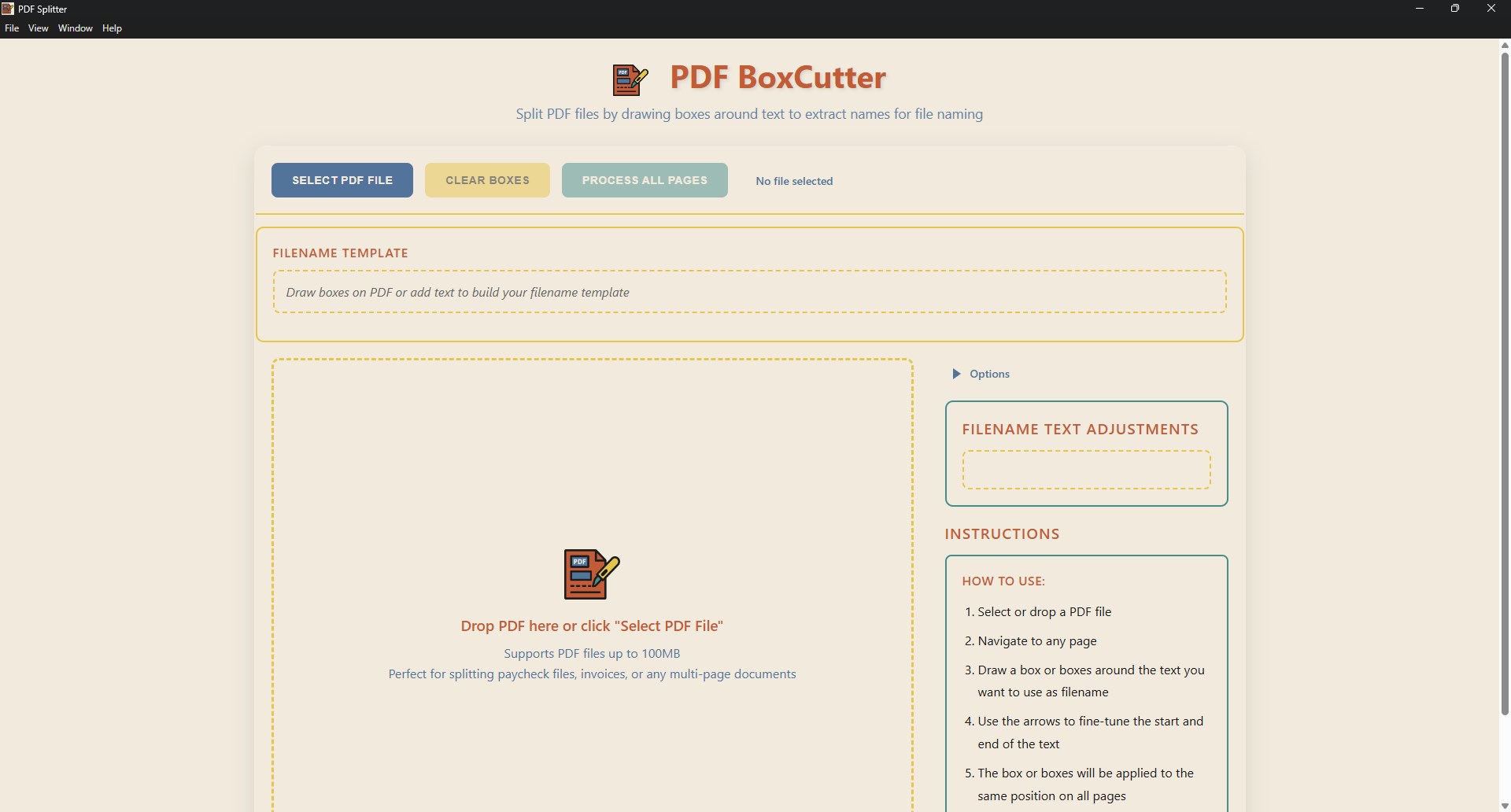 PDF Box Cutter Screenshot